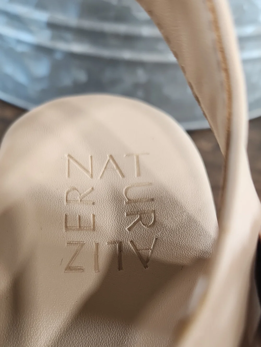 Naturalizer Women's Cream Wedge Sandals with Ankle Strap